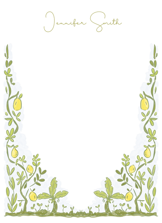 lemon tree notepad