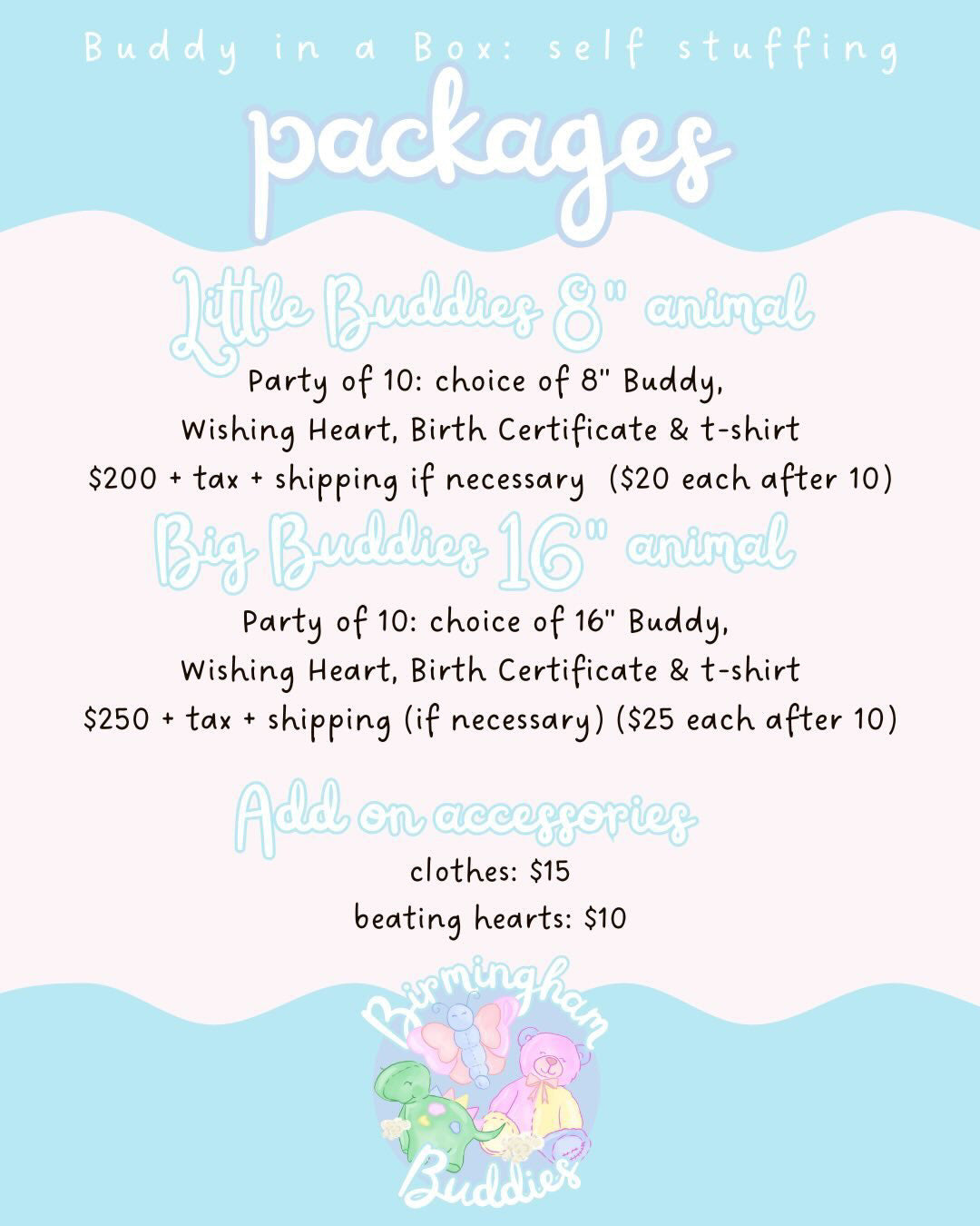 Birmingham Buddies packages
