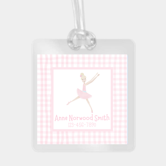 BALLET LAMINATED LUGGAGE TAG