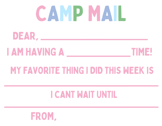 FILL IN THE BLANK CAMP NOTES
