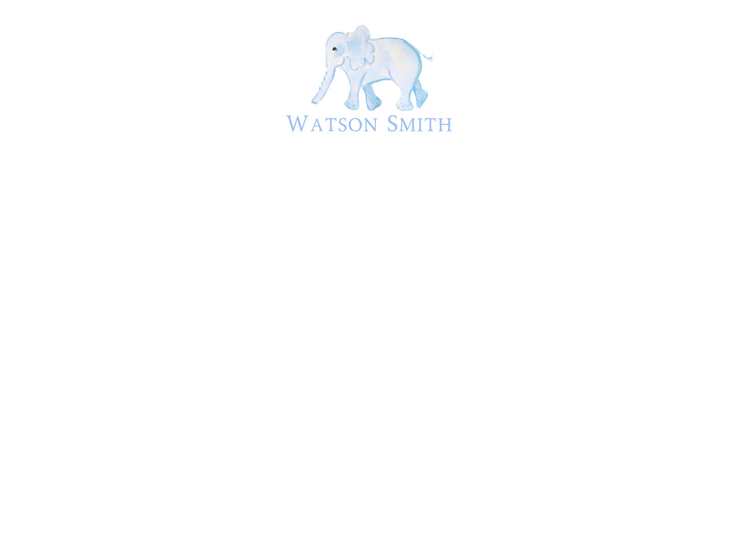 blue elephant stationery