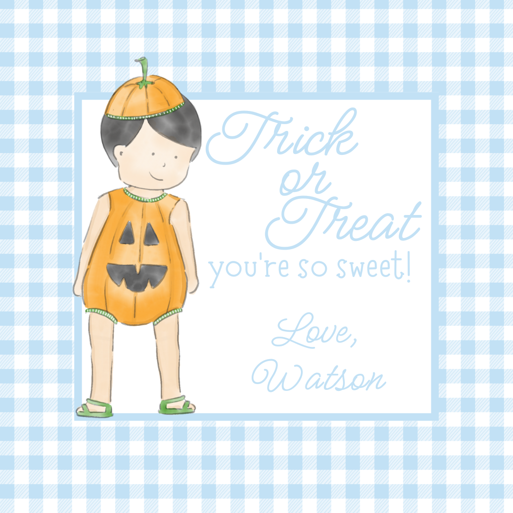 sweet pumpkin boy tick or treat