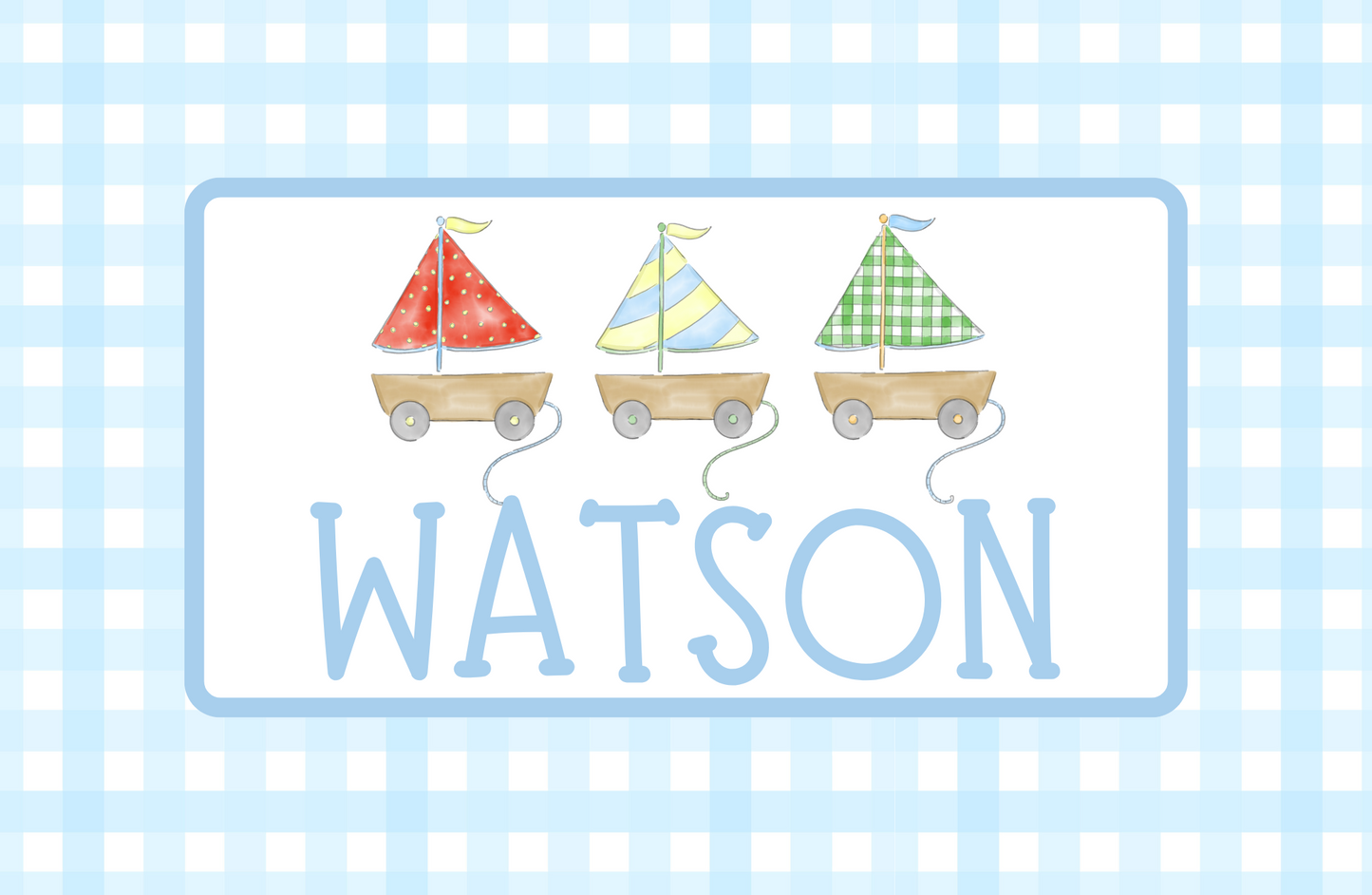 SWEET SAILBOATS PLACEMAT