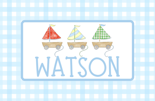 SWEET SAILBOATS PLACEMAT