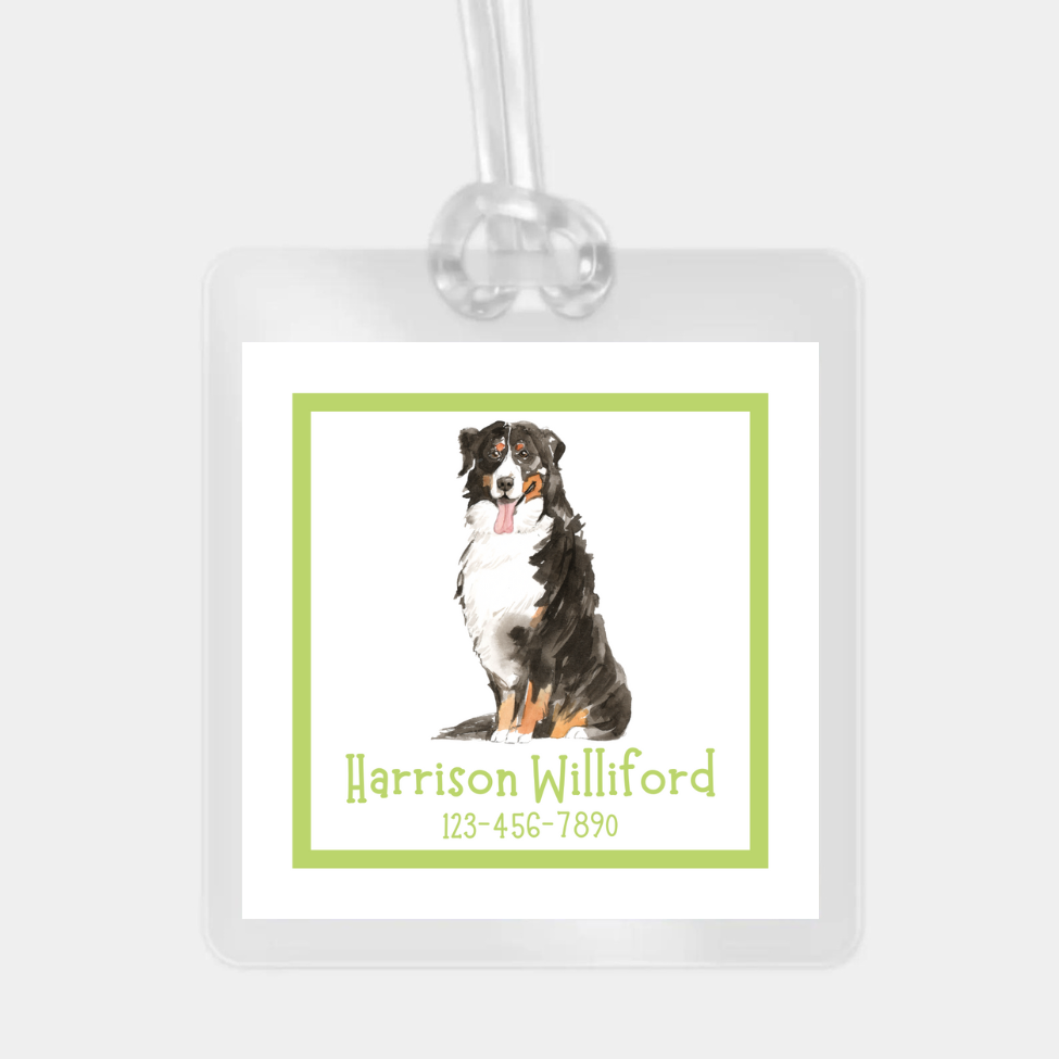 BERNESE MOUNTAIN DOG BAG TAG