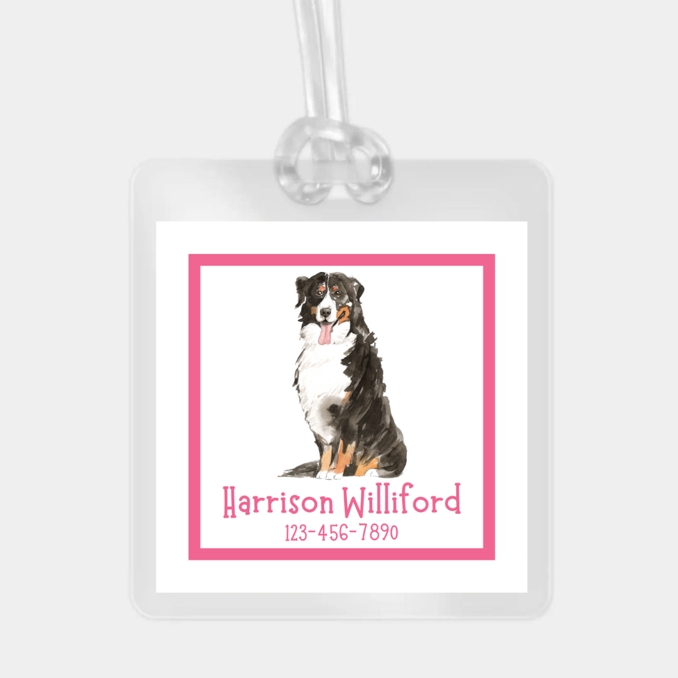 BERNESE MOUNTAIN DOG BAG TAG