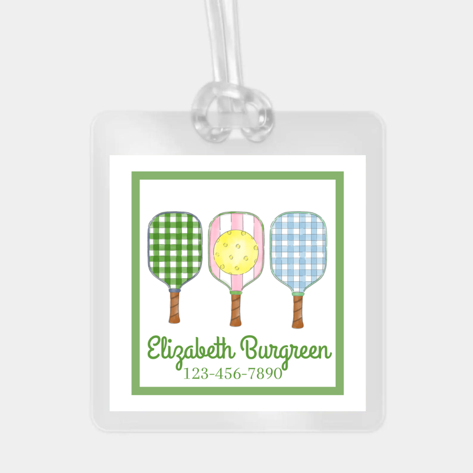 PICKLE BALL BAG TAG