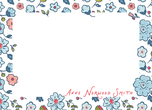 liberty floral stationery