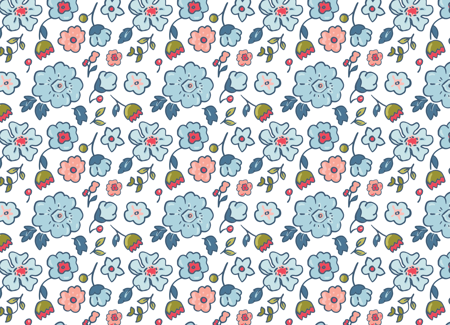 liberty floral stationery