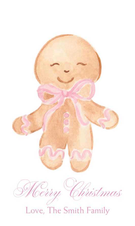 GINGERBREAD MAN GIFT TAG