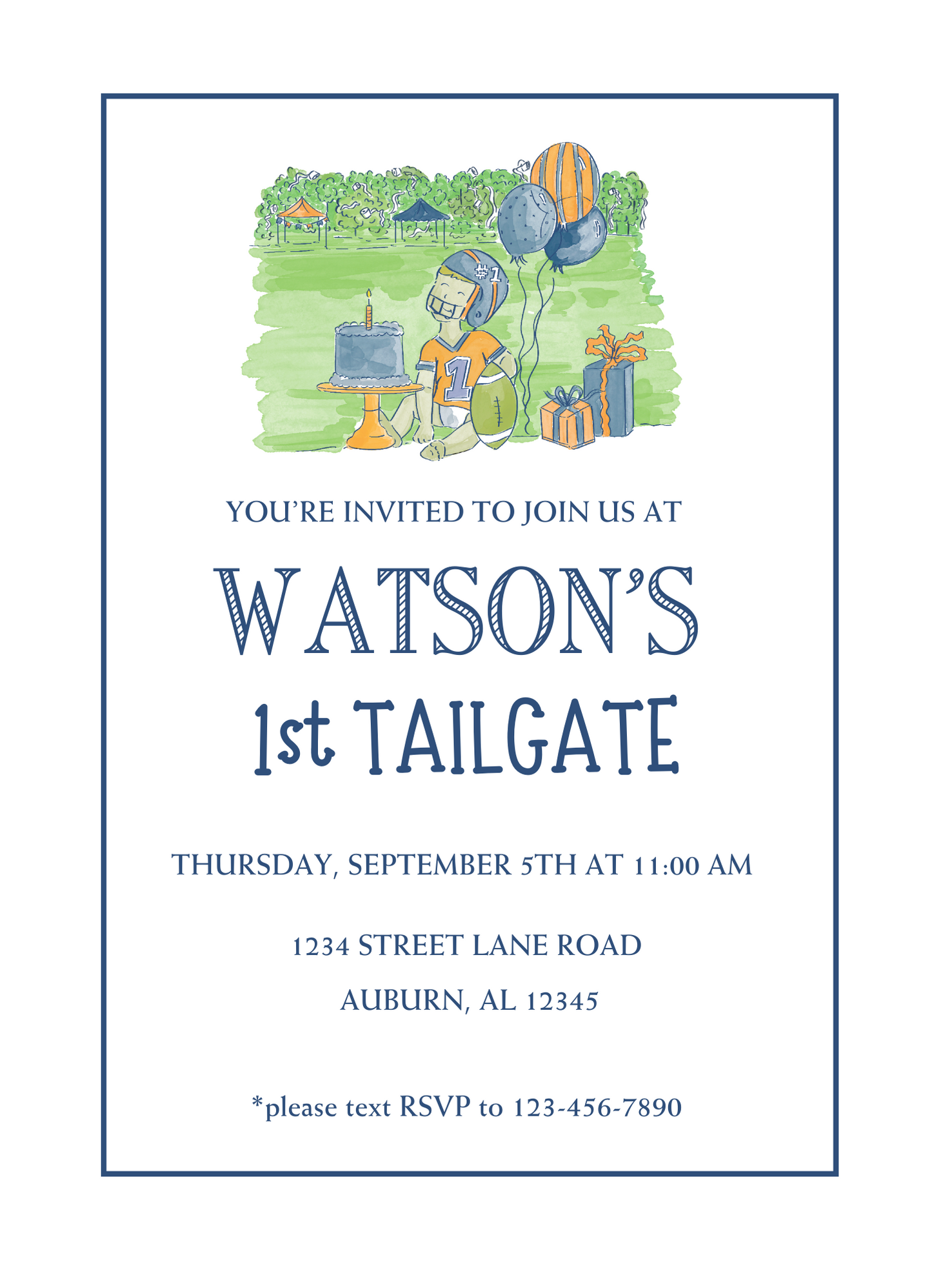 1ST TAILGATE INVITATION