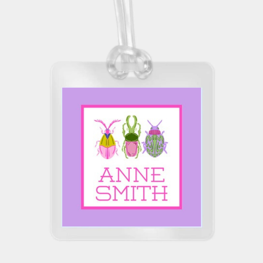 BUGS LAMINATED BAG TAG