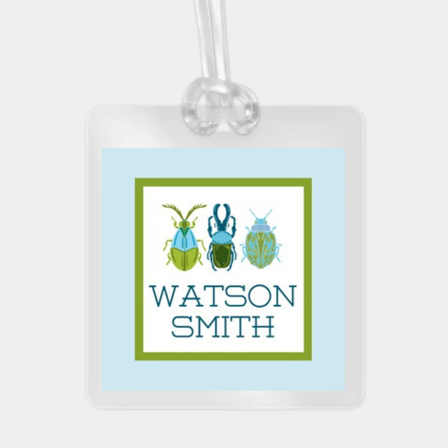 BUGS LAMINATED BAG TAG