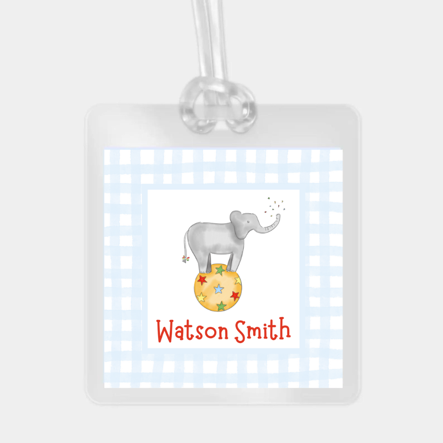 CIRCUS ELEPHANT BAG TAG