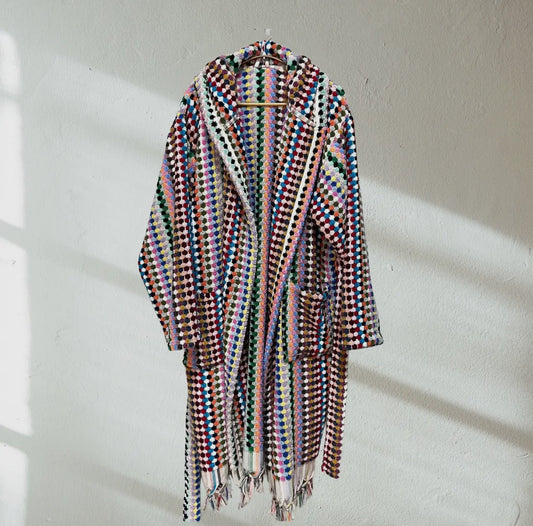 Pompom Bathrobe
