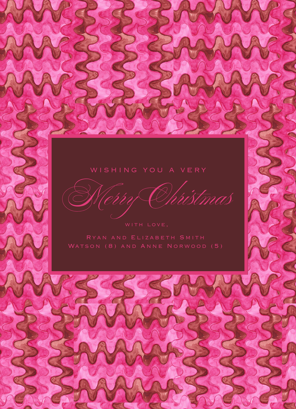 FUNKY FLORAL HOLIDAY CARD