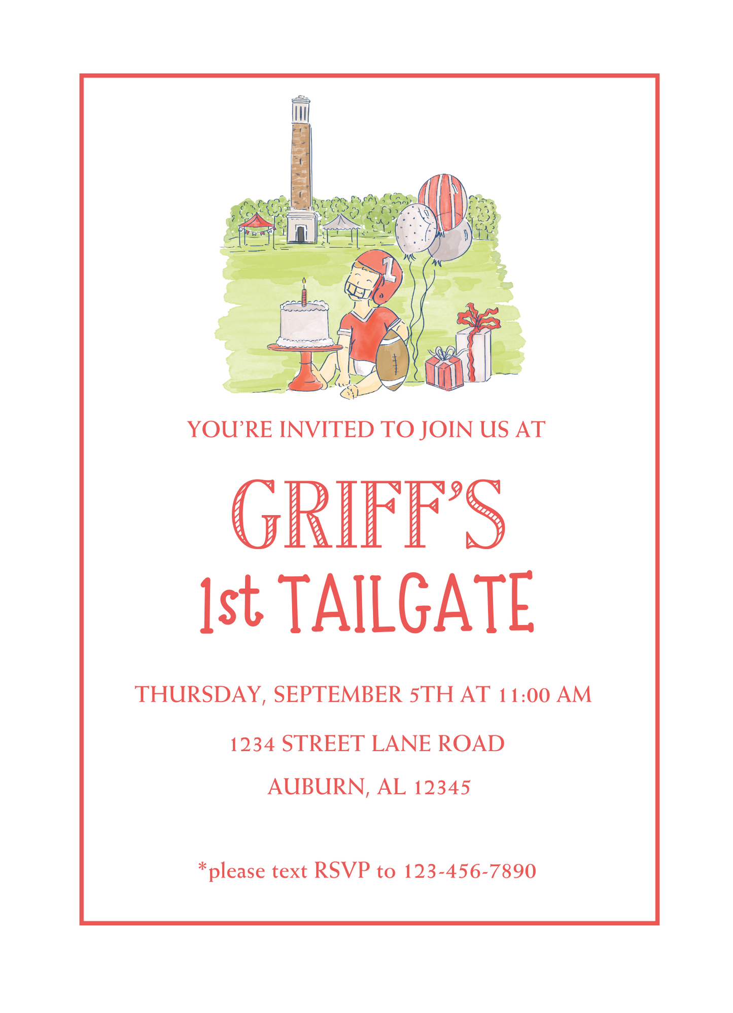 1ST TAILGATE INVITATION