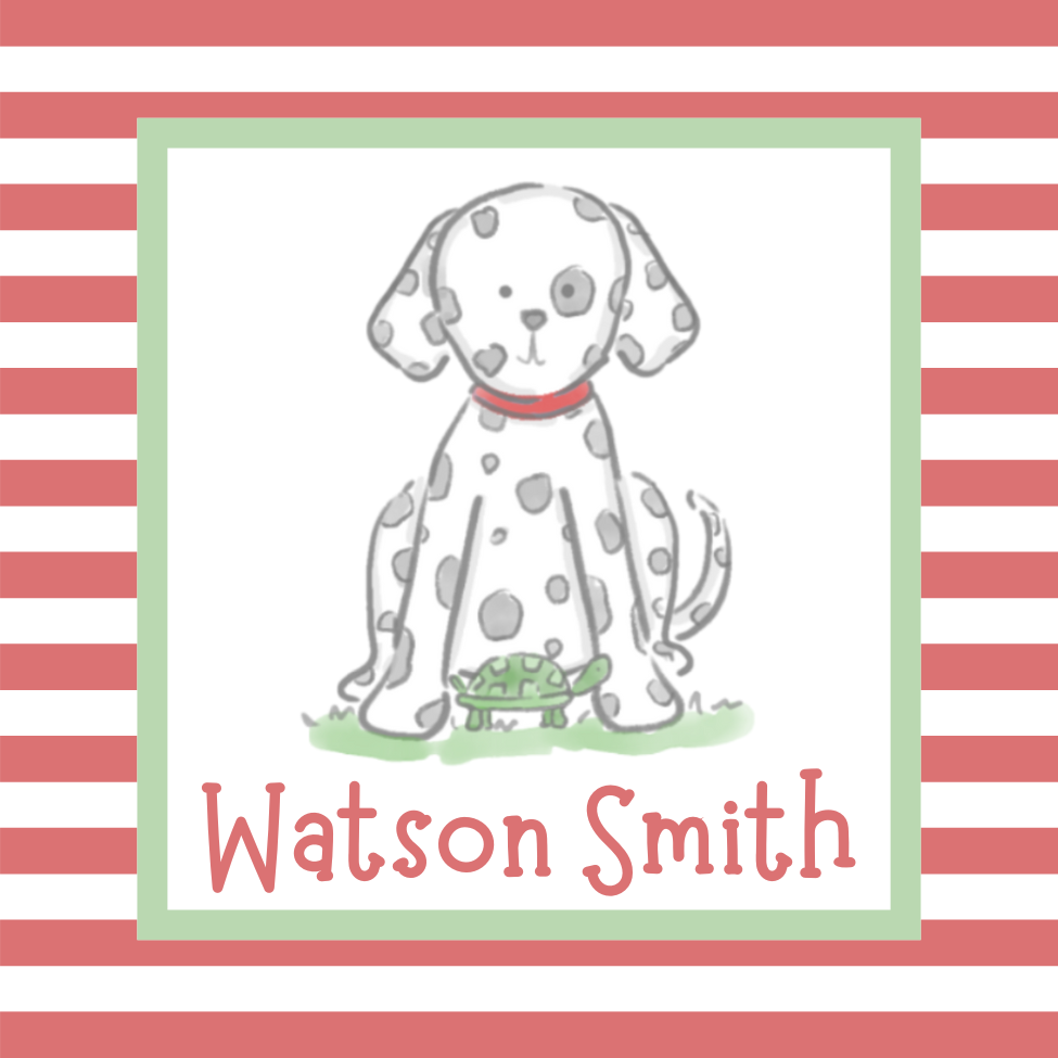 spotty dot puppy enclosure card