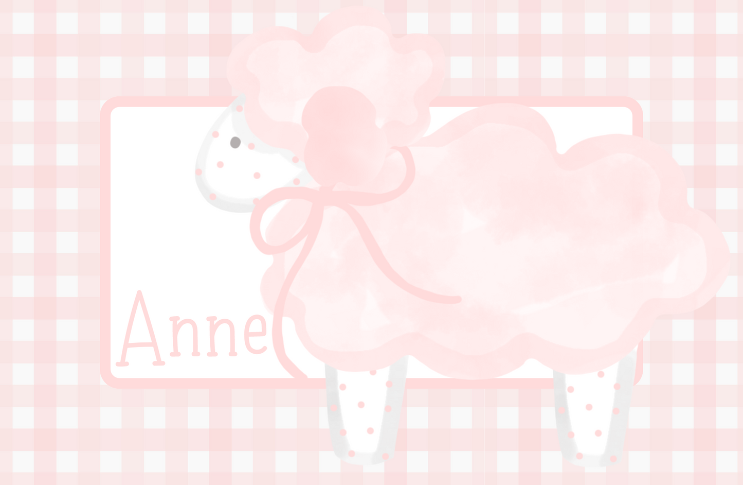 sweet lamb placemat