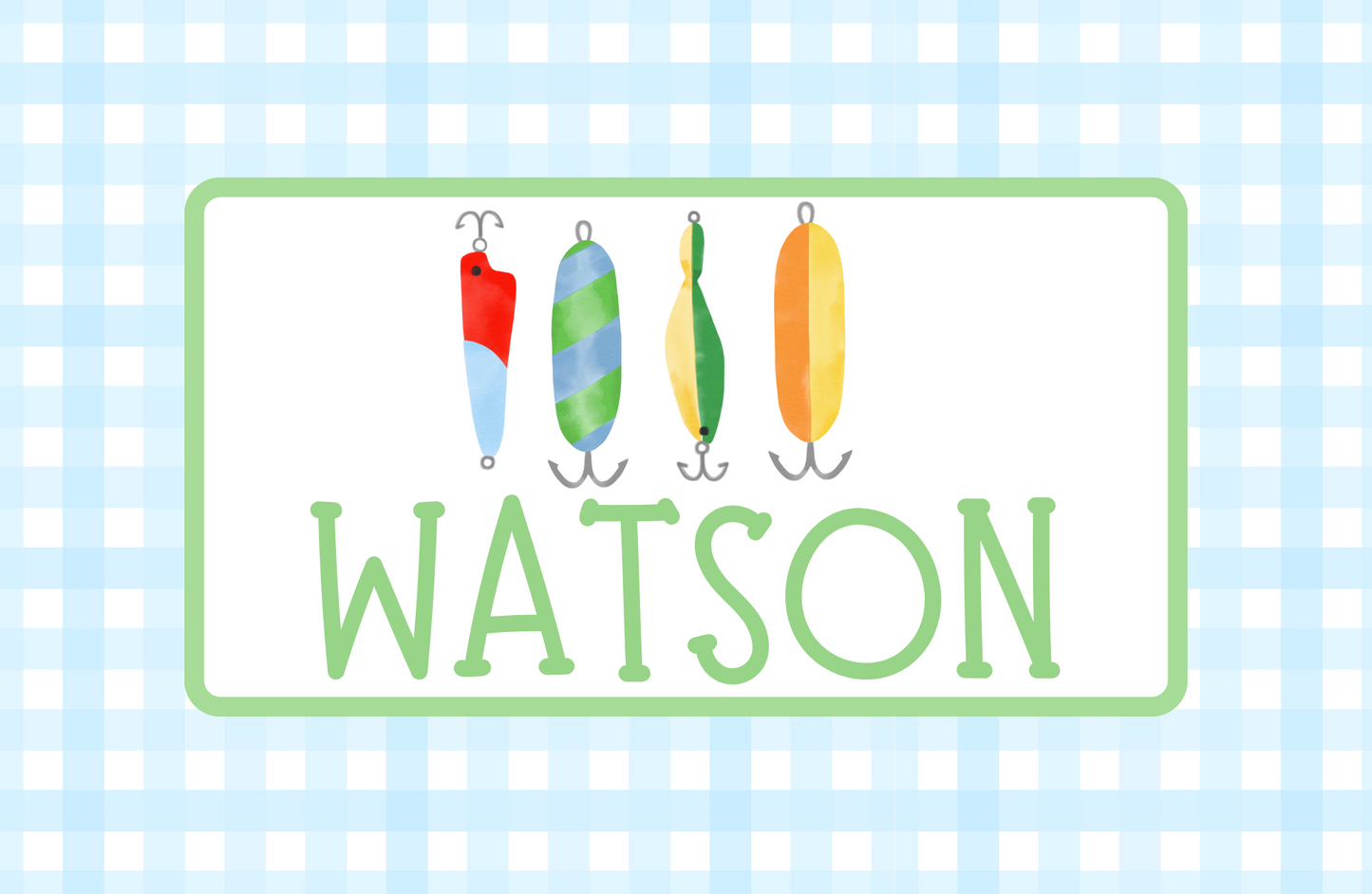 FISHING LURE PLACEMAT