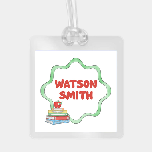 SCHOOL LAMINATED BAG TAG