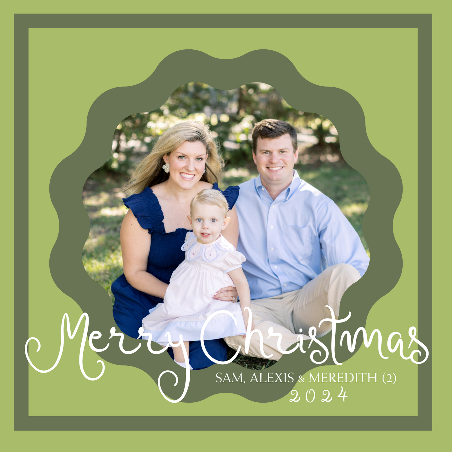 MERRY CHRISTMAS CARD SQUARE