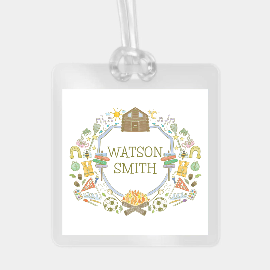 CAMP LAMINATED BAG TAG