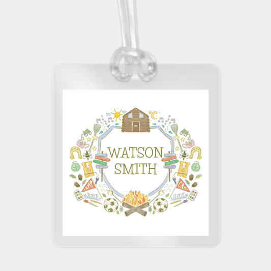 CAMP LAMINATED BAG TAG