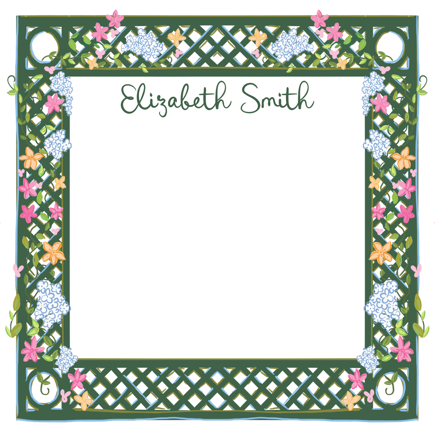 FLORAL LATTICE NOTEPAD