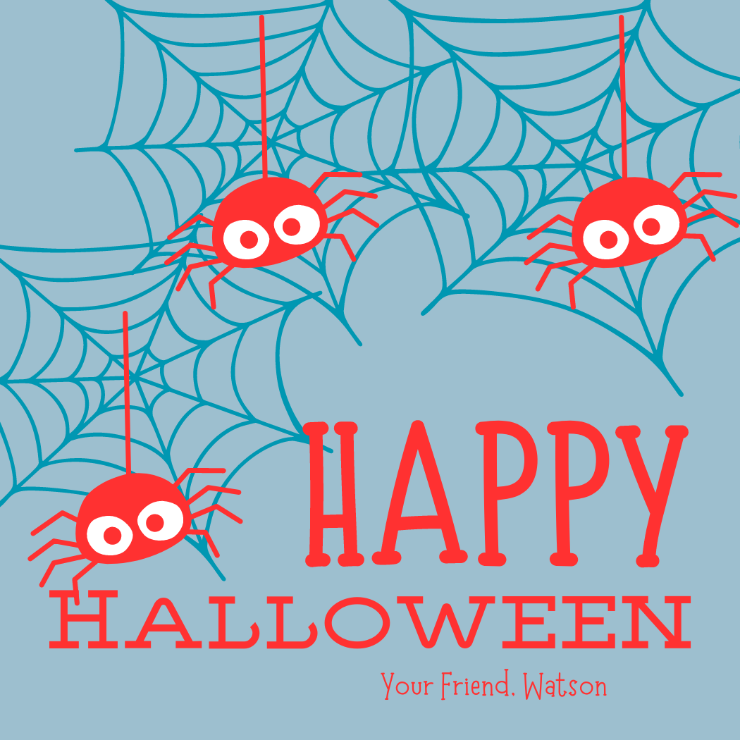 SPIDEY HALLOWEEN GIFT TAG