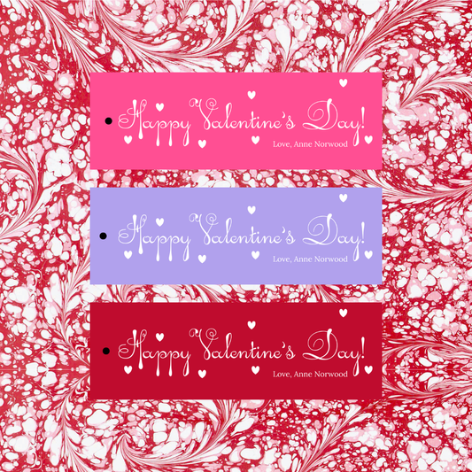 long + skinny valentine tags