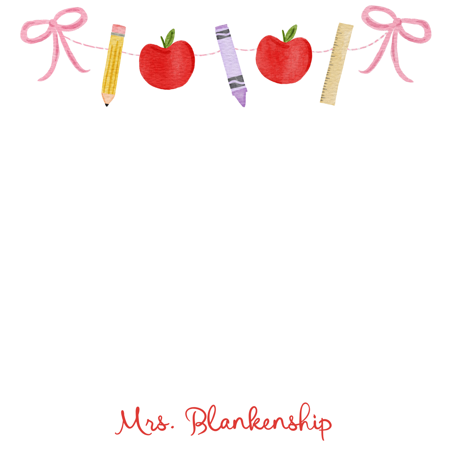 SCHOOL GARLAND NOTEPAD