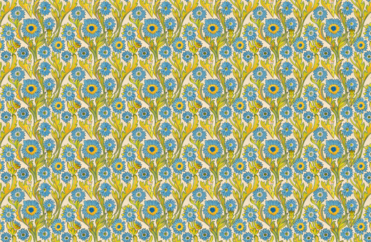 RETRO floral tear away paper placemat