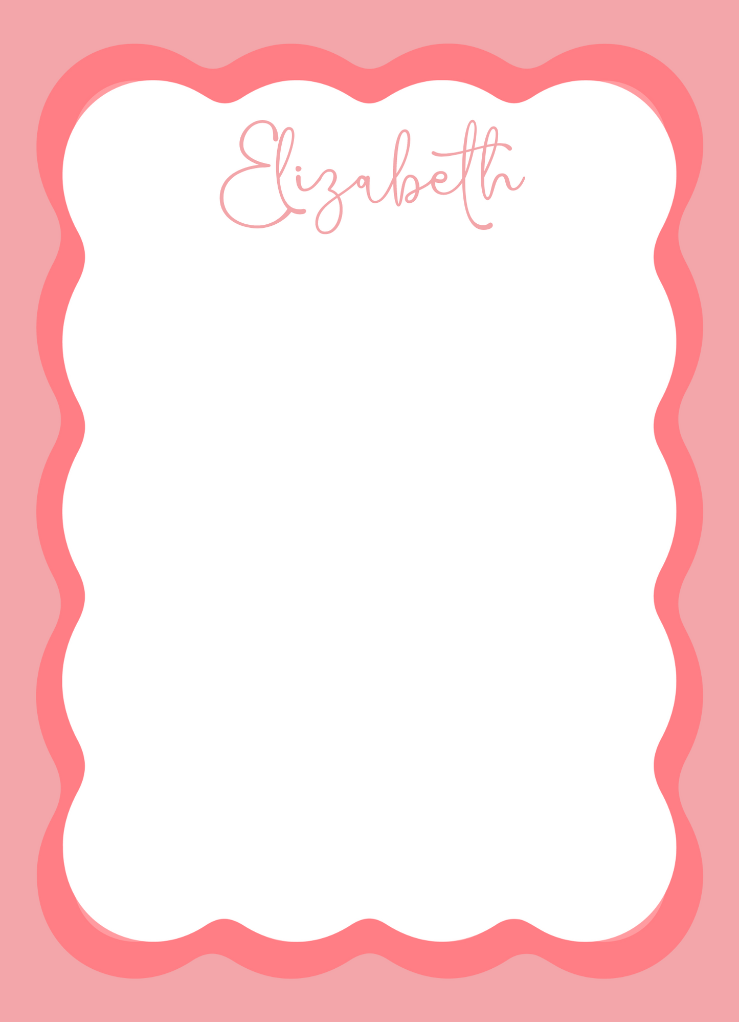 5x7 scalloped notepads