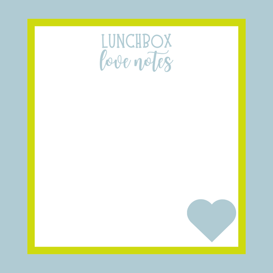 lunchbox love notes notepad