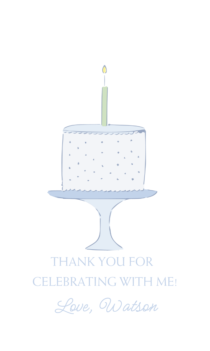 birthday cake celebrate gift tags