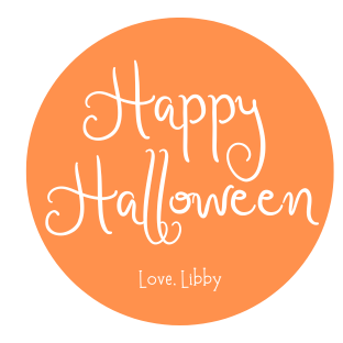 ROUND HAPPY HALLOWEEN GIFT TAGS