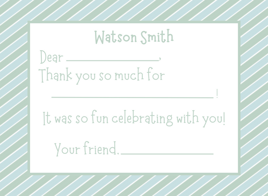 birthday party thank you notes