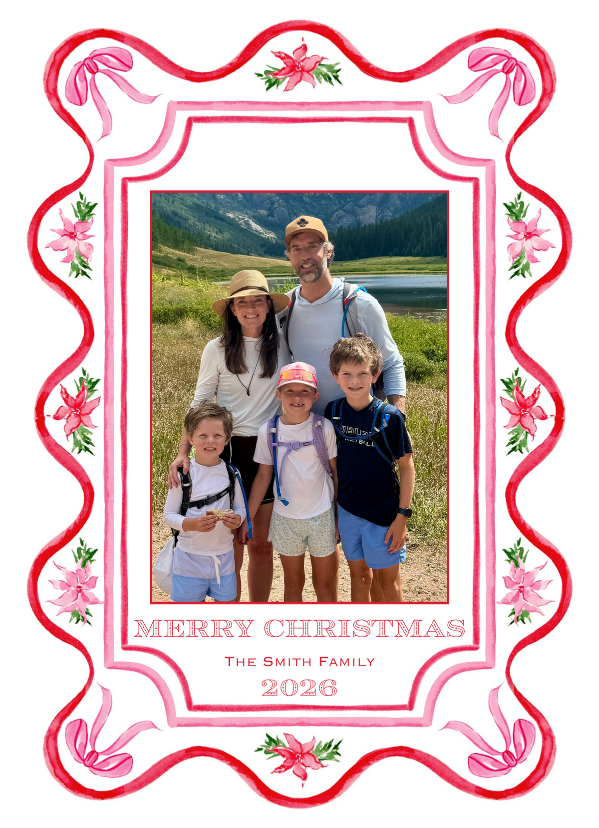 PINK EURO HOLIDAY CARD