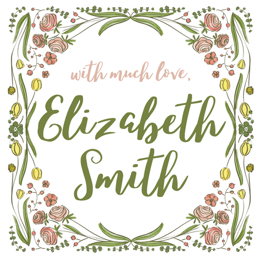 floral enclosure card