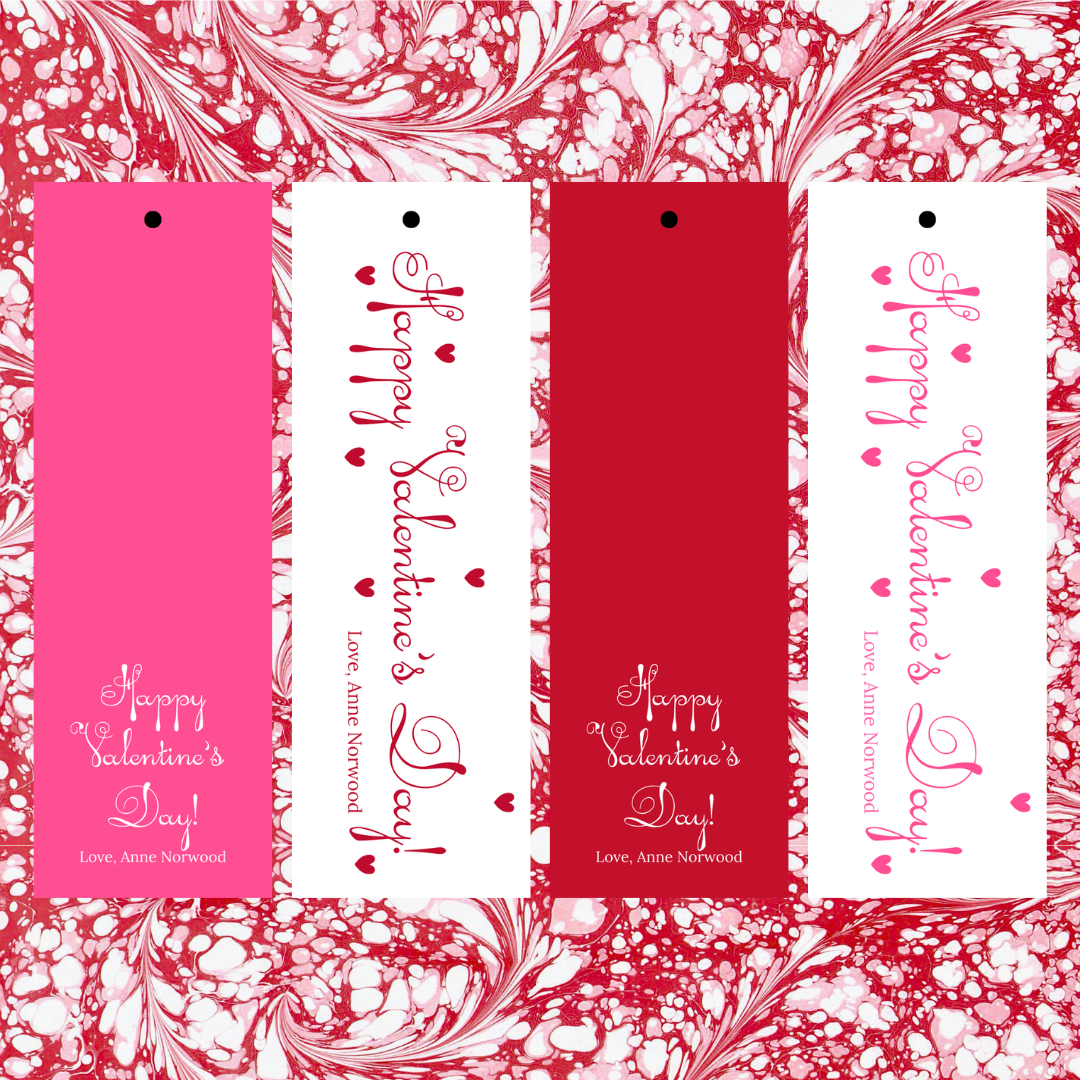 long + skinny valentine tags