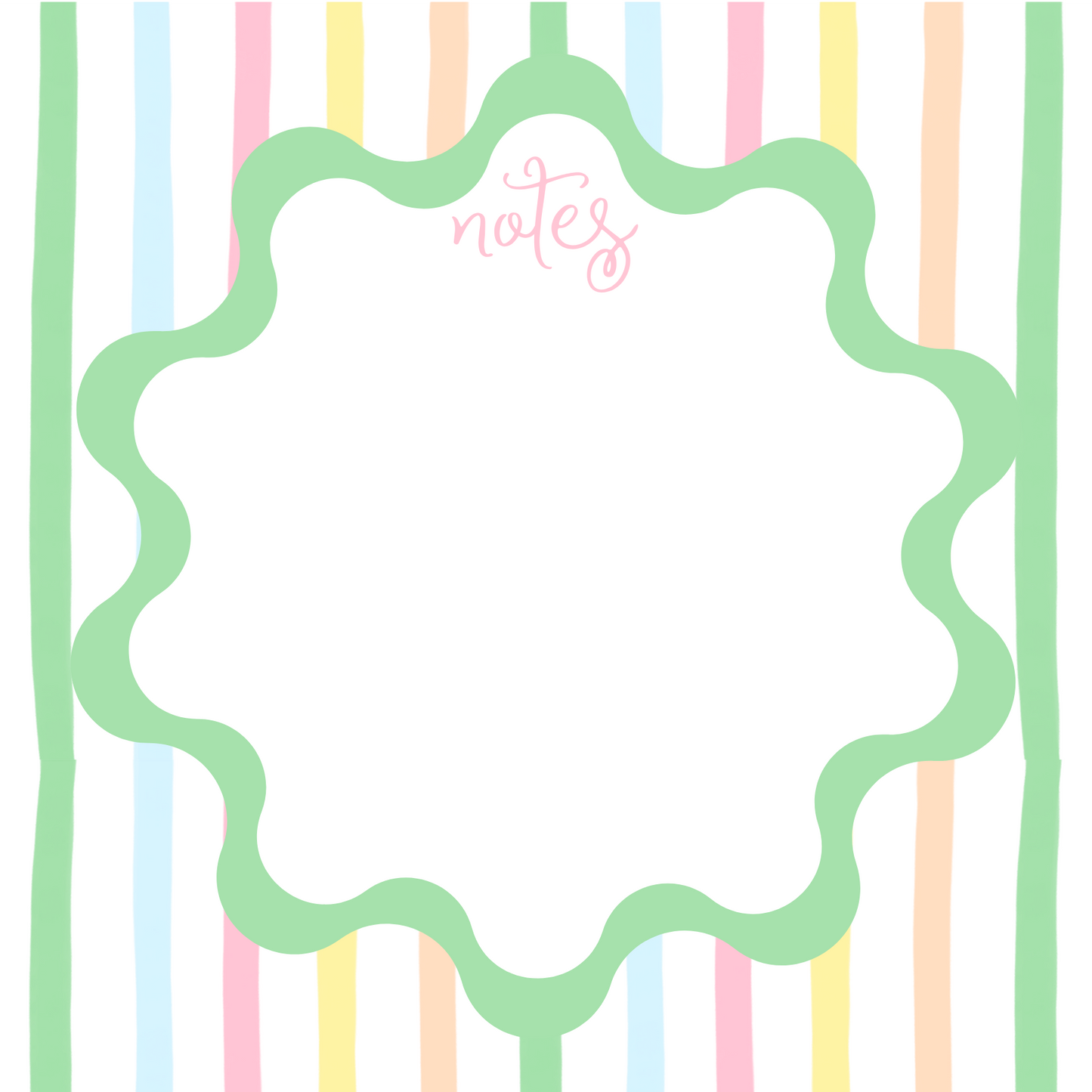 PASTEL STRIPES  NOTEPAD