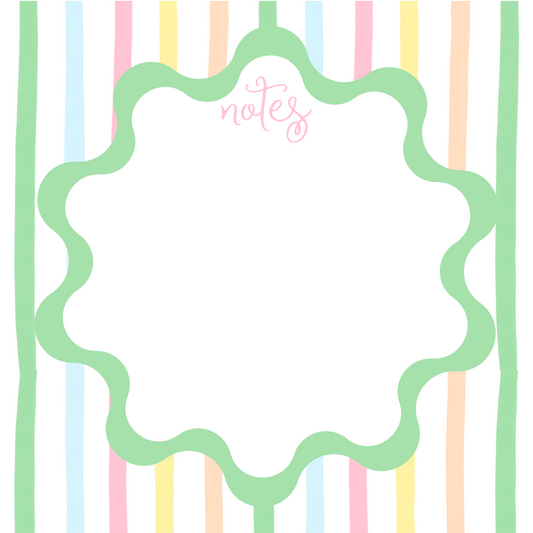 PASTEL STRIPES  NOTEPAD