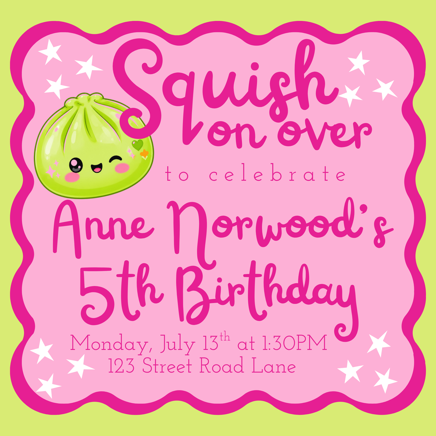DUMPLING PARTY INVITATION