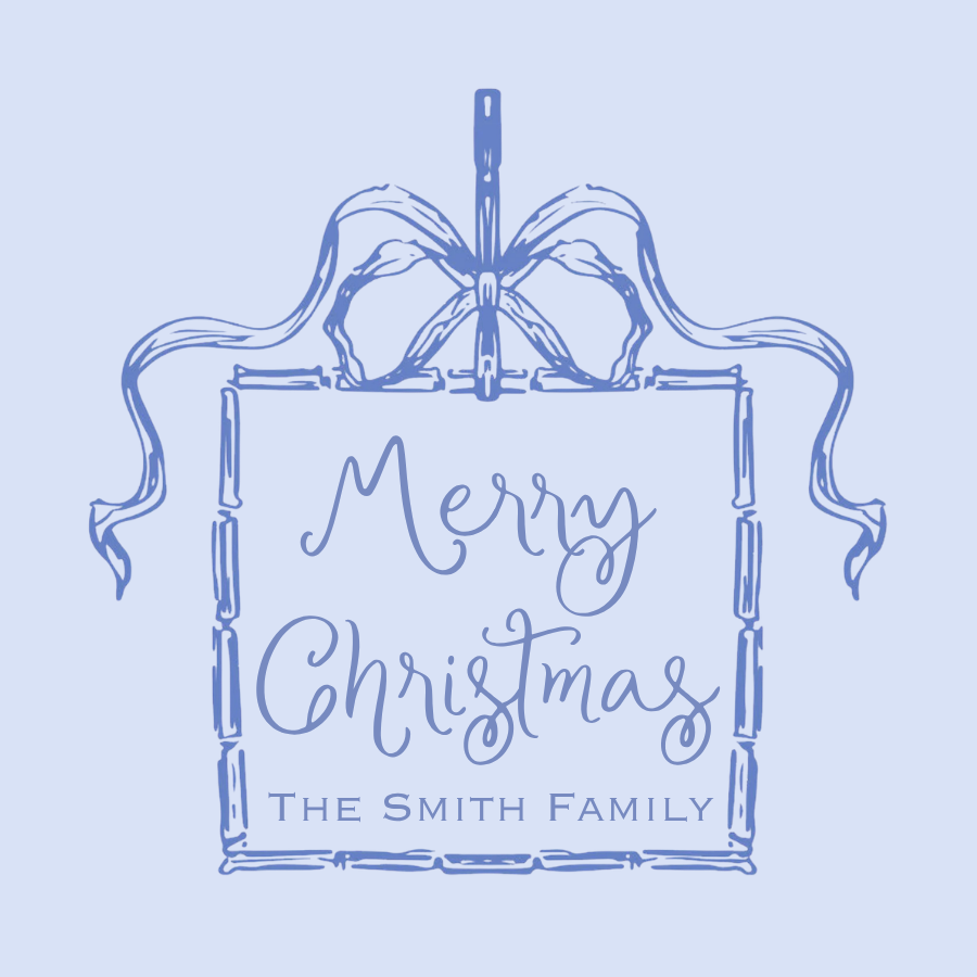 PRESENT RIBBON SQUARE GIFT TAG