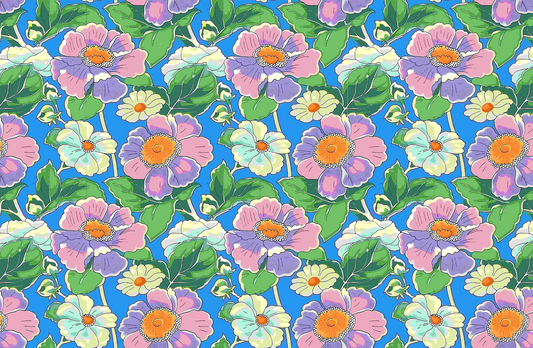 RETRO floral tear away paper placemat