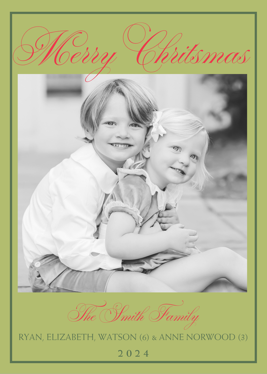 MERRY CHRISTMAS CARD