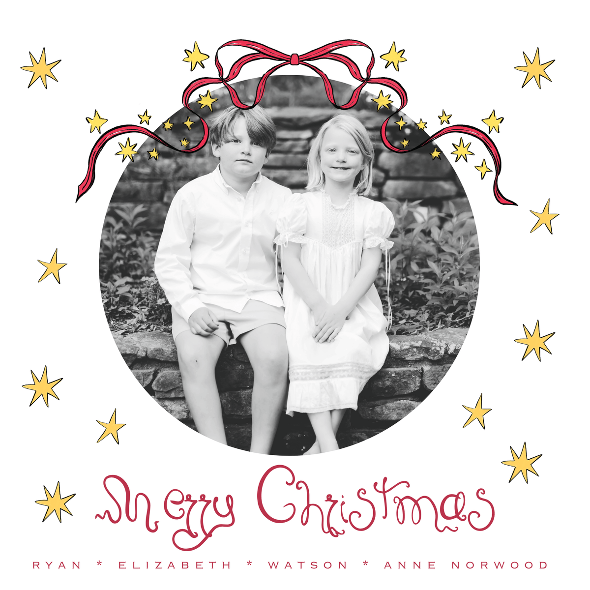 WHIMSY BOW CHRISTMAS CARD