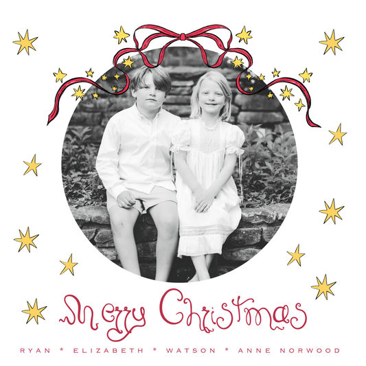 WHIMSY BOW CHRISTMAS CARD