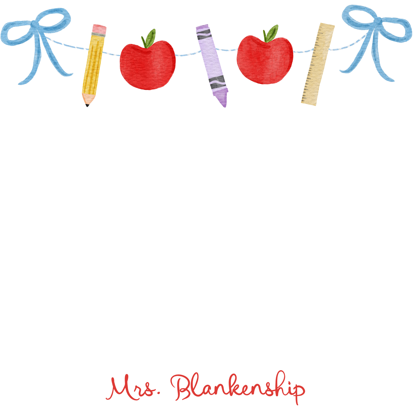 SCHOOL GARLAND NOTEPAD